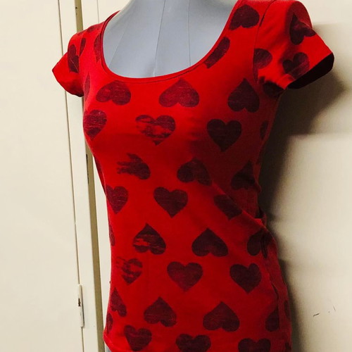 Inditex blouse used, red, size S