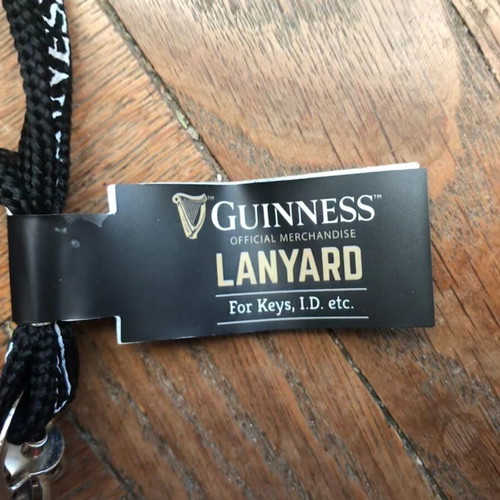 Guinness lanyard collectible new, official merchandise for keys and cards