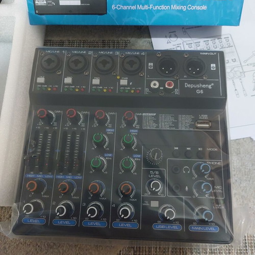 6-Channel Audio Mixer new, unused in box