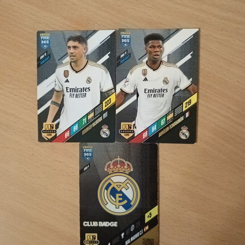 Real Panini 2024 pack with Tchouameni and Valverde cards like new