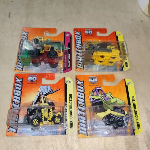 Set of 4 new sealed Matchbox construction vehicles