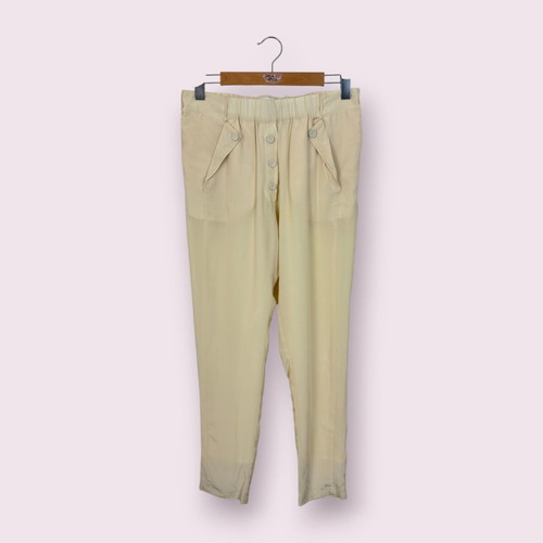 Munthe women's silk pants, ecru, size 40