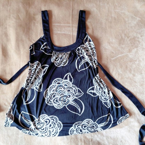 Mango top used, blue, size S, silky satin fabric