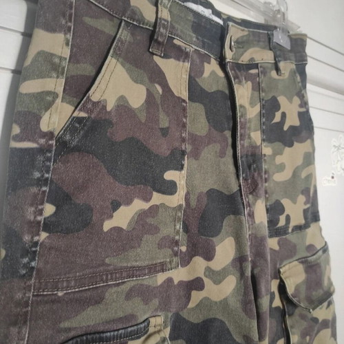 Women's cargo jean pants khaki like new size M