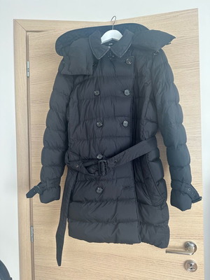 Burberry μπουφάν puffer μεσαίου μήκους σαν καινούργιο, μαύρο