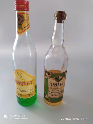 Μπουκάλια Pippermint και Kumquat μεταχειρισμένα από Κέρκυρα