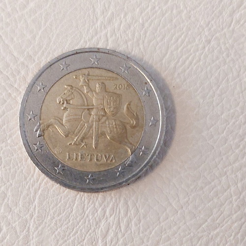2 Euro Coin Lithuania 2015 Vytis like new