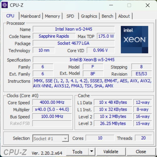 HP Z4 G5 Workstation Xeon w5-2445 64GB DDR5 ECC RAM