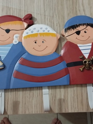 Pirate Coat Rack like new for Boys' Room