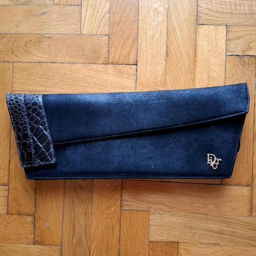 Vintage clutch Christian Dior χειρός μαύρο σαν καινούργιο