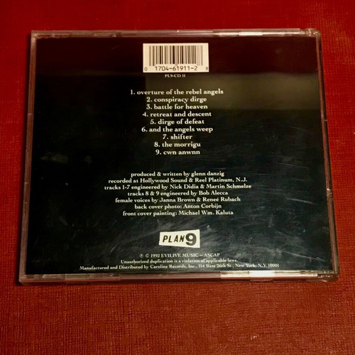 Glenn Danzig Black Aria CD used (1992)