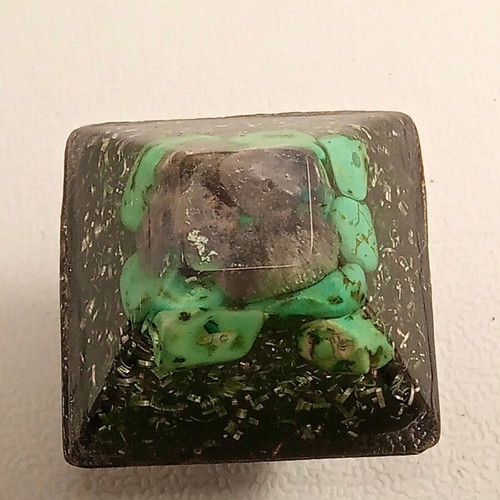Orgonite handmade with turquoise and amethyst, new