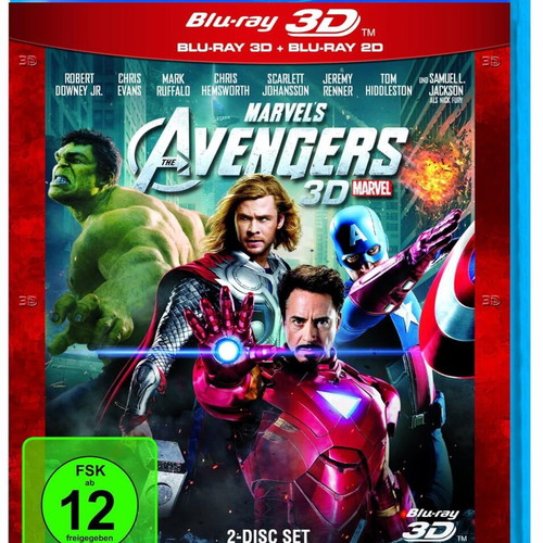 The Avengers 3D Blu-Ray 2 disc set used, adventure