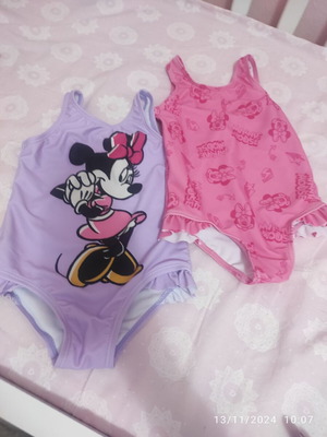 Primark children's swimsuits new, set of 2 pink and purple