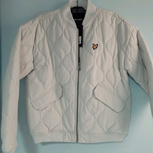 Lyle&Scott bomber jacket M light gray blue new