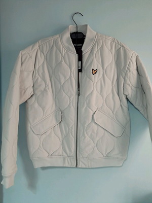 Lyle&Scott bomber jacket M light gray blue new