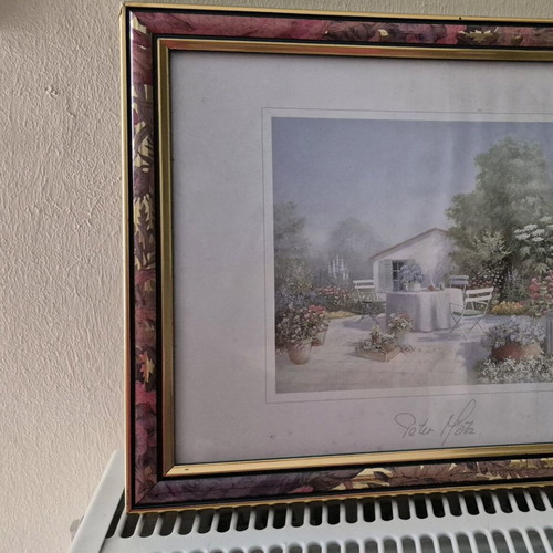 Italian origin framed painting used 28x34 with bubbled painting paper