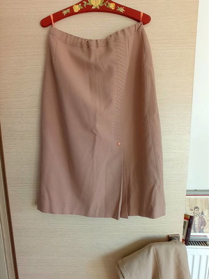 Skirts used, two beige tones, size 52, classic style