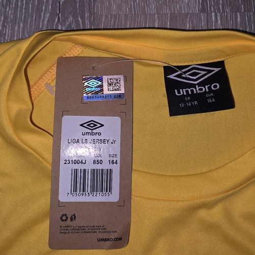 Umbro Liga LS Jersey Jr new, size 164 cm