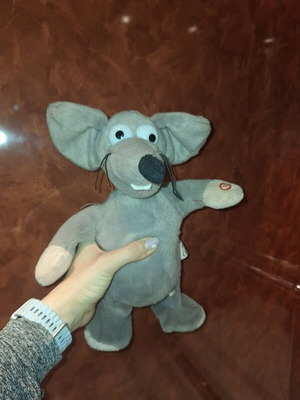 Plush mechanical robot Tikis the mouse used