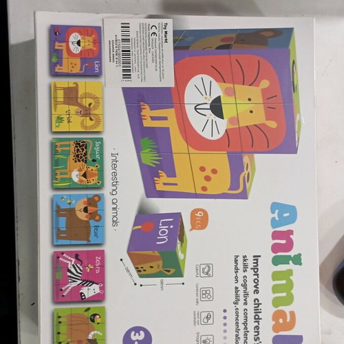 Animal jigsaw blocks new, set of 9 pieces