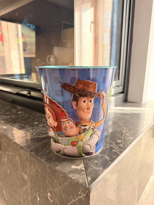 Toy Story popcorn bucket like new, collectible