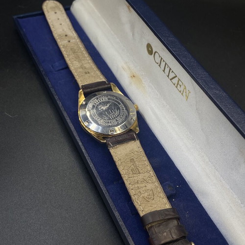 Citizen Newmaster Automatic watch 1960s, like new, black and gold