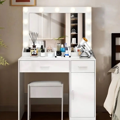 Vanity with mirror new