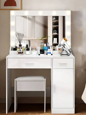 Vanity with mirror new