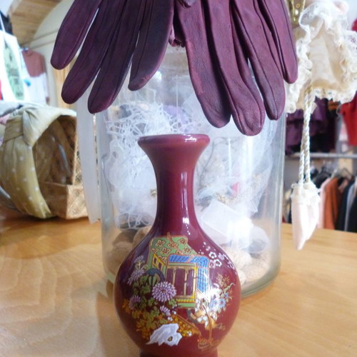 Vintage small flower vase used, 80s