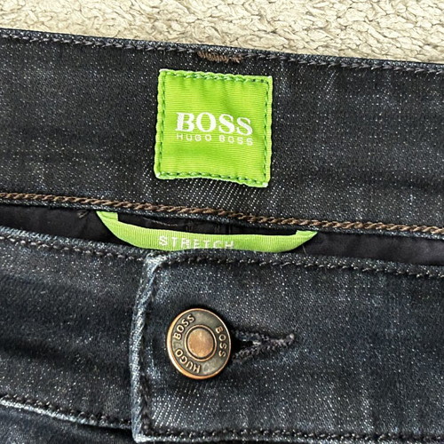 Boss Green by Hugo Boss Indigo Faded Effect Stretch Denim Slim Fit Jeans used, size 36