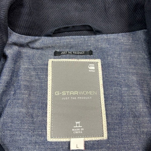 G-Star Raw women's spring long jacket used, dark blue, size Large