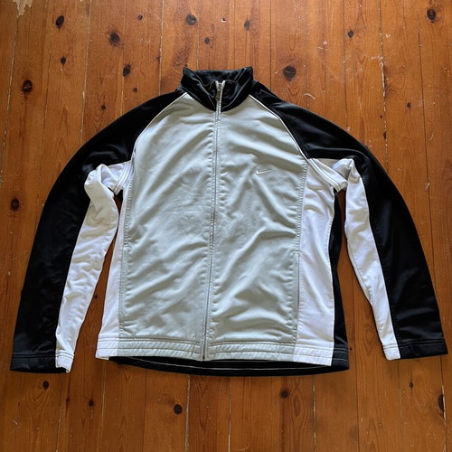 Nike Vintage Y2K Track Jacket, grey black white