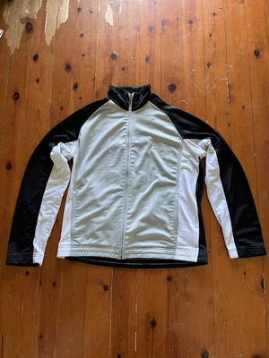 Nike Vintage Y2K Track Jacket, grey black white