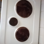 Small oven with two working hotplates used