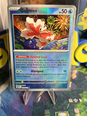Goldeen PRE Pokeball Reverse Pokemon card mint condition