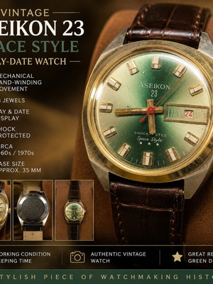 Aseikon 23 Space Style vintage mechanical wristwatch