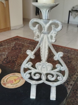Iron candlesticks like new, set of 2, 30 cm height
