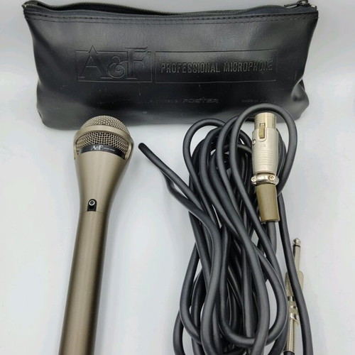 A&F by Foster MC-45SE microphone like new with cable and case