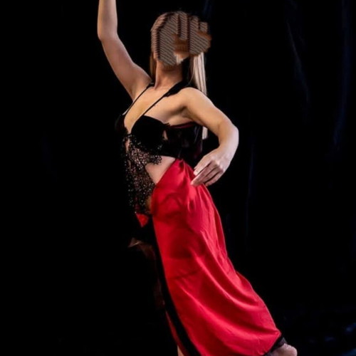 Contemporary dance belly oriental costume like new, white and red