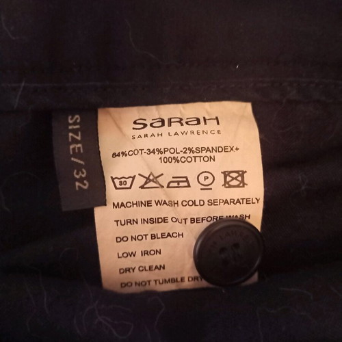 Sarah Lawrence black jeans like new, size 32