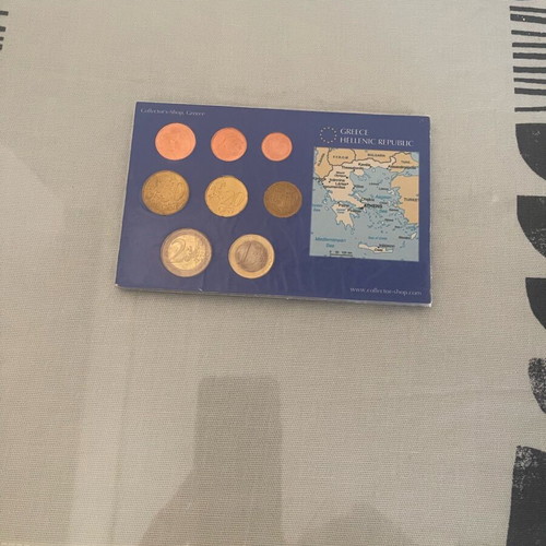 Euro coin set 2002 Greece unused new
