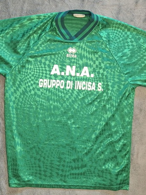 Ρετρό ποδοσφαιρική φανέλα Erreà 90s σαν καινούργια, A.N.A. Gruppo di Incisa, αριθμός 9