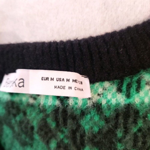 Μάλλινο cropped ζακετάκι Bershka καινούργιο, πολύχρωμο, μέγεθος Μ