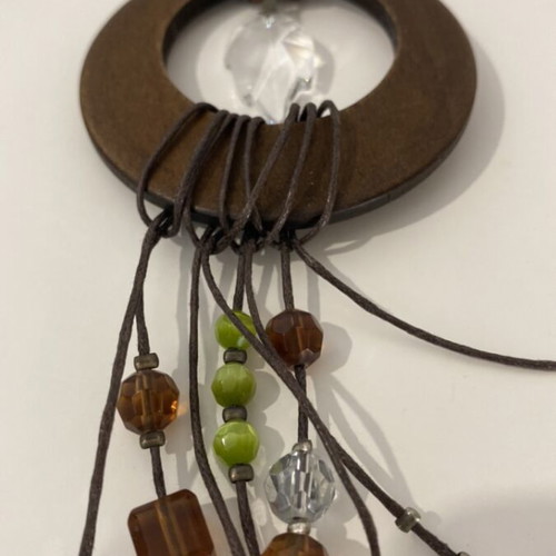 Handmade necklace with crystal like new