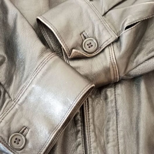 Skins leather jacket black size 52 like new