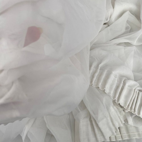 White voile curtains, 3 extra large pieces, high quality
