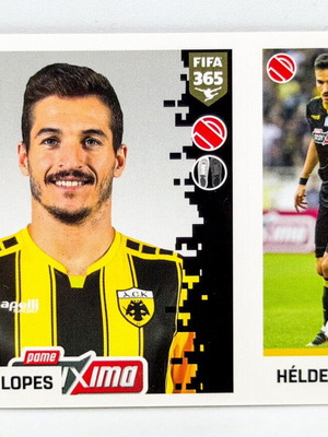 Panini FIFA 365 Hélder Lopes Sticker AEK Athens FC Blue Back