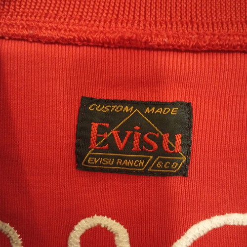 Evisu Jacket XL Red With Stripes Like New