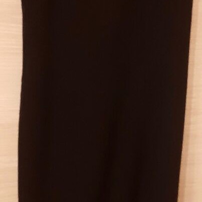 Anna Ryska Glamour Long Evening Dress Large 40 Black cool wool like new